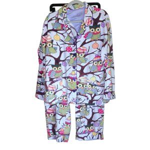 Nick & Nora Owl Pajama Set XXL